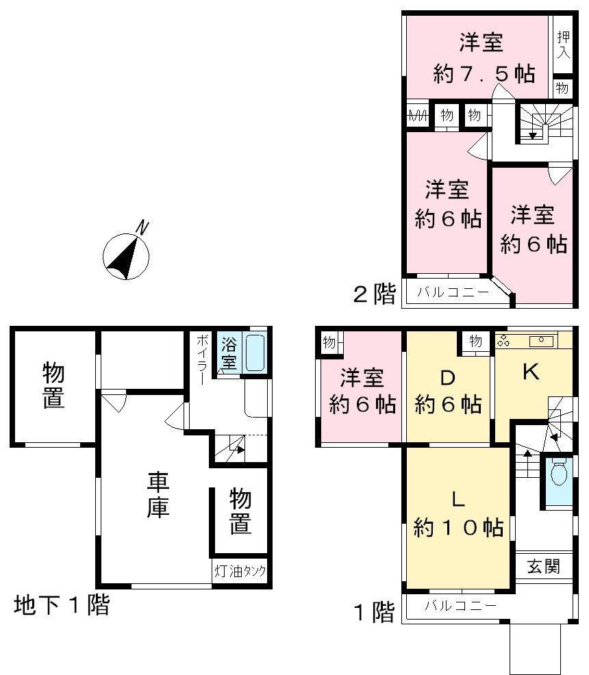 Floor plan. 26,800,000 yen, 4LDK, Land area 116.5 sq m , Building area 138.55 sq m