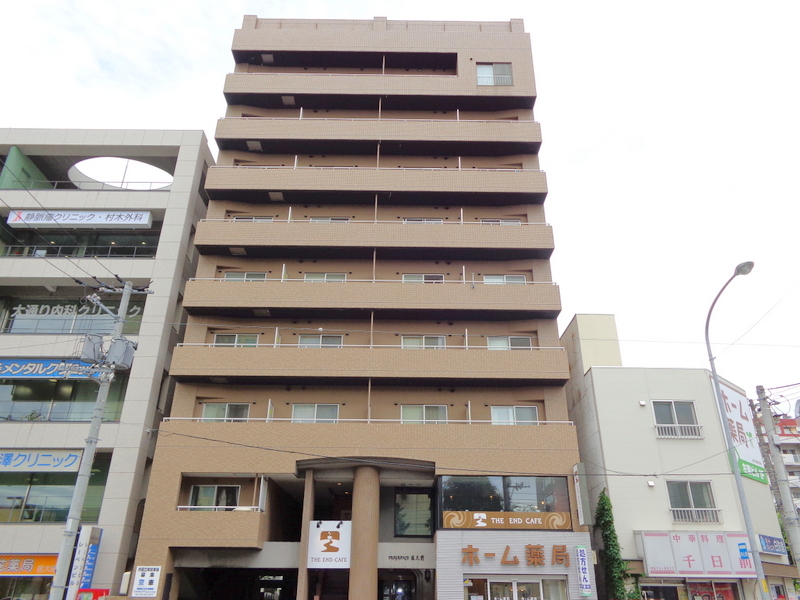 Building appearance. Reinforced concrete 10-storey apartment