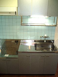 Kitchen. Wide sink is wonderful