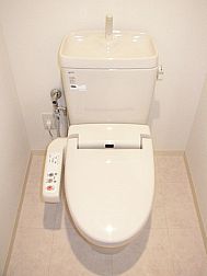 Toilet. Washlet is standard equipment