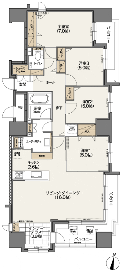 Floor: 4LDK, occupied area: 102.62 sq m, Price: 33,590,000 yen ~ 34,778,000 yen