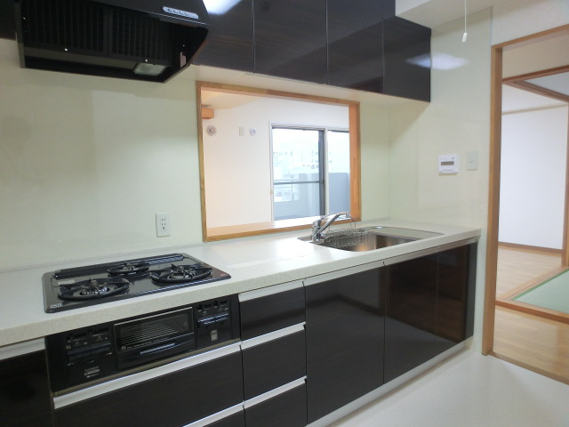 Kitchen. This is a system kitchen of new