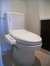 Toilet. Bidet, With in-room hand-washing facilities