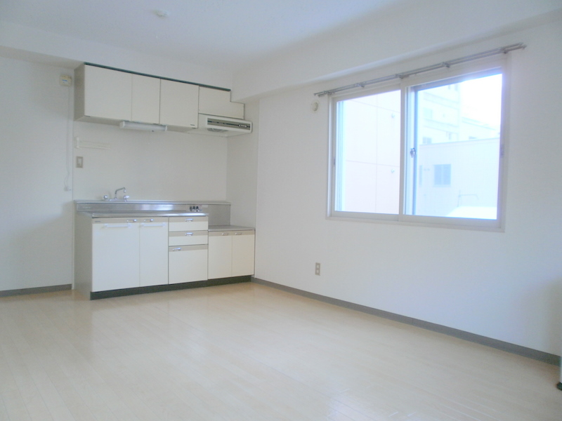 Kitchen. There is a window in the kitchen side