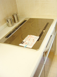 Kitchen. System kitchen with IH cooking heater and dishwasher ☆