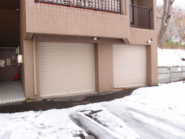 Parking lot. I car is also safe because it is with indoor parking! 