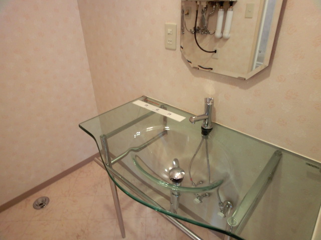 Washroom. Basin is of bowl type