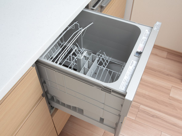 Kitchen.  [Dishwasher] Tower washer, Washing the dishes to every nook and corner. Also it helps to conserve water bill because it is energy-saving design. (Same specifications)