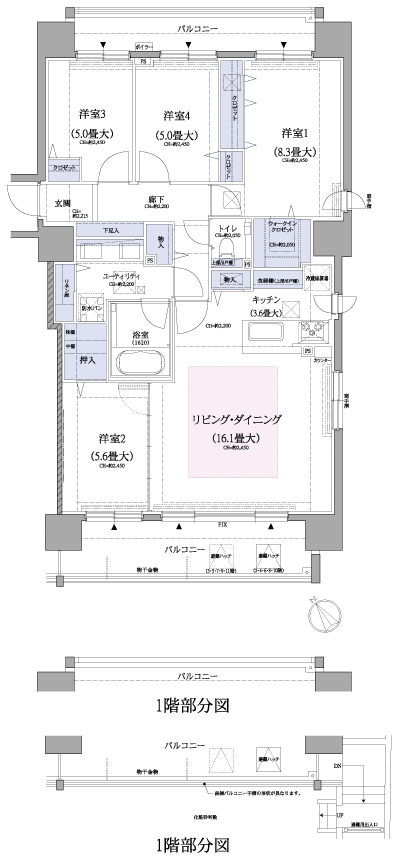 Floor: 4LDK, occupied area: 100.03 sq m, price: 44 million yen (tentative)