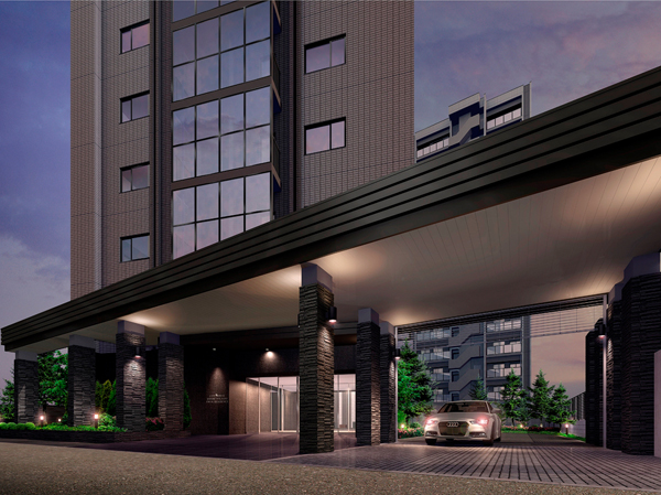 Buildings and facilities. Entrance appearance (Rendering) ※ 1 ※ 2