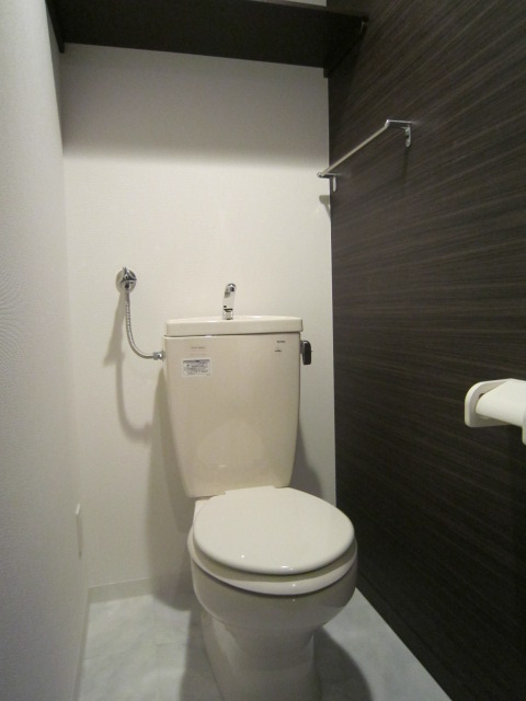 Toilet. Toilet is also accented cross because it is a stylish space! 