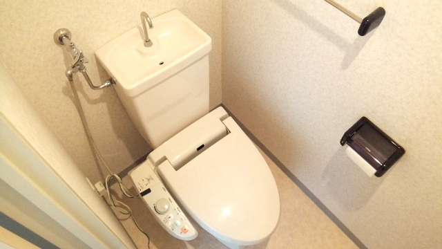 Toilet. With Washlet