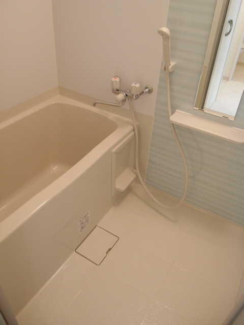 Bath. Stylish bathroom and spacious