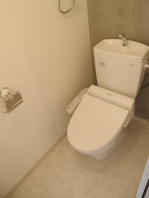 Toilet. It is one with a bidet of popular equipment