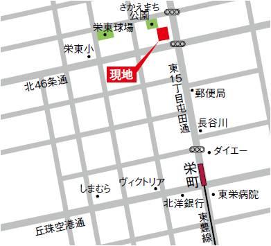 Local guide map. Local guide map. Subway station within a 10-minute walk, primary school, Enhancement of the environment in which super is aligned