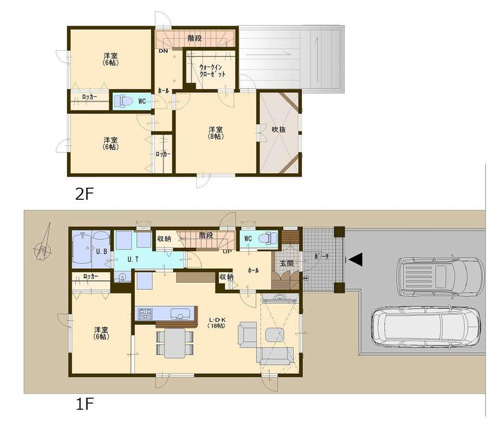 Floor plan. Subway "Sakae" Kashimoto home model house of birth with the location of convenience enhancement of a 7-minute walk to the station!