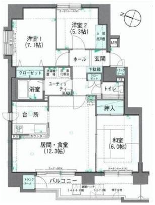 Floor plan. 3LDK, Price 14.8 million yen, Occupied area 73.06 sq m , Balcony area 9.2 sq m floor plan will be taken as priority and status.