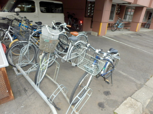 Other common areas. Dedicated bicycle parking lot on property