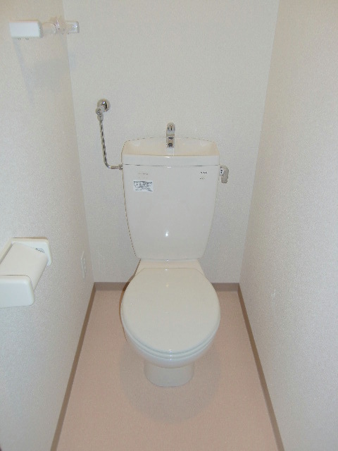 Toilet. It is beautifully cleaning being completed