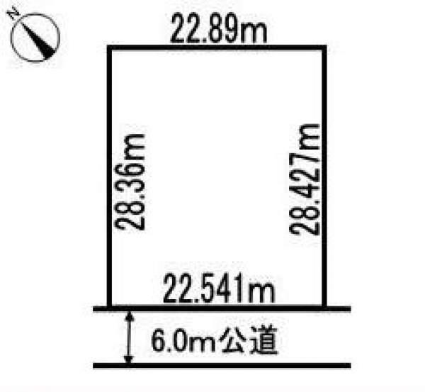 Compartment figure. Land price 37,600,000 yen, Land area 644.82 sq m