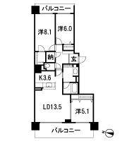 Floor: 3LDK, occupied area: 84.25 sq m, Price: 25.6 million yen ~ 29.5 million yen