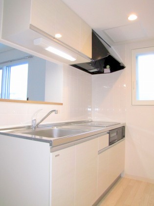 Kitchen. Popular IH cooking heater equipped
