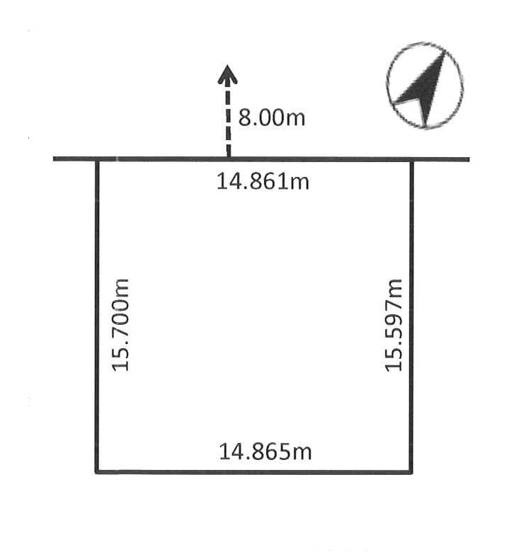 Compartment figure. Land price 6.25 million yen, Land area 232.45 sq m