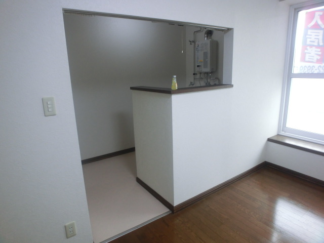 Kitchen. Kitchen space as seen from the living room