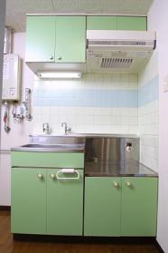 Kitchen. Green color is the accent ☆ 