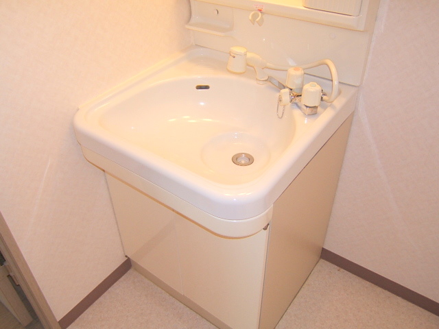 Washroom. It is very convenient ^^ If there is a wash basin with shower