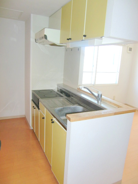 Kitchen. It is a popular face-to-face kitchen ☆ 