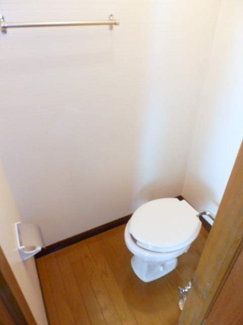 Toilet. It is beautifully cleaning being completed