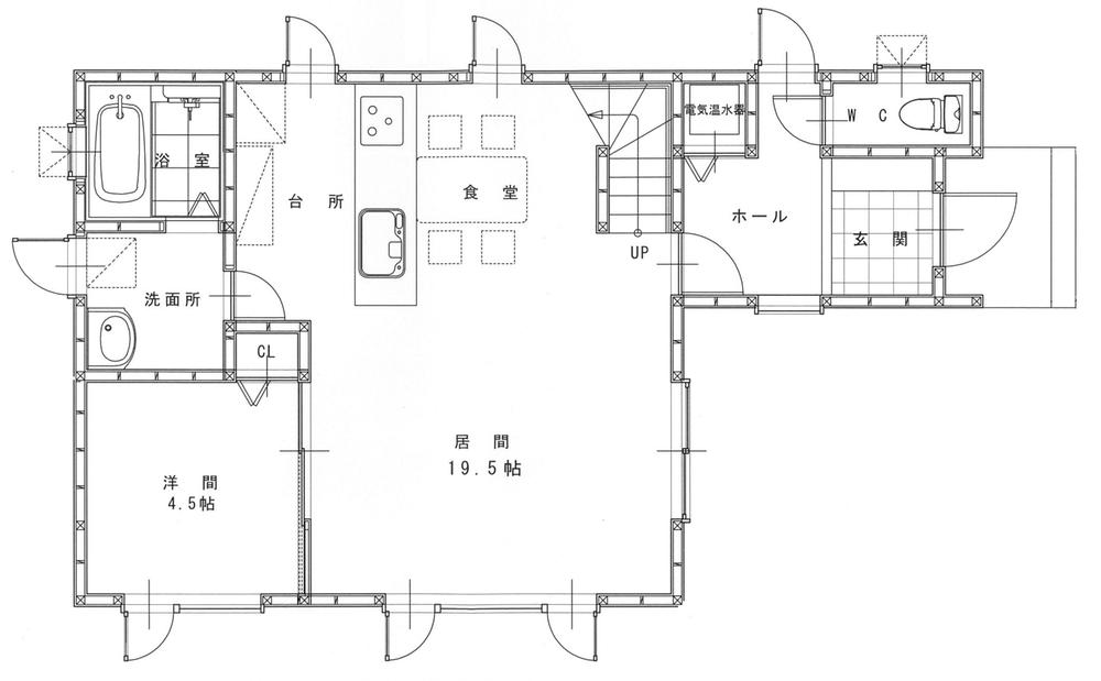 Floor plan. 23.8 million yen, 4LDK, Land area 135 sq m , Building area 107.98 sq m 1F Plan view