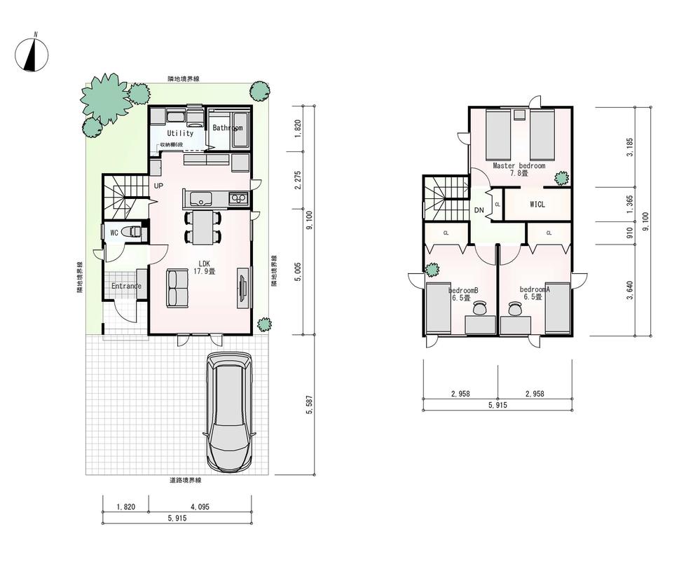 Floor plan. 26,800,000 yen, 3LDK, Land area 113.61 sq m , Building area 95.23 sq m