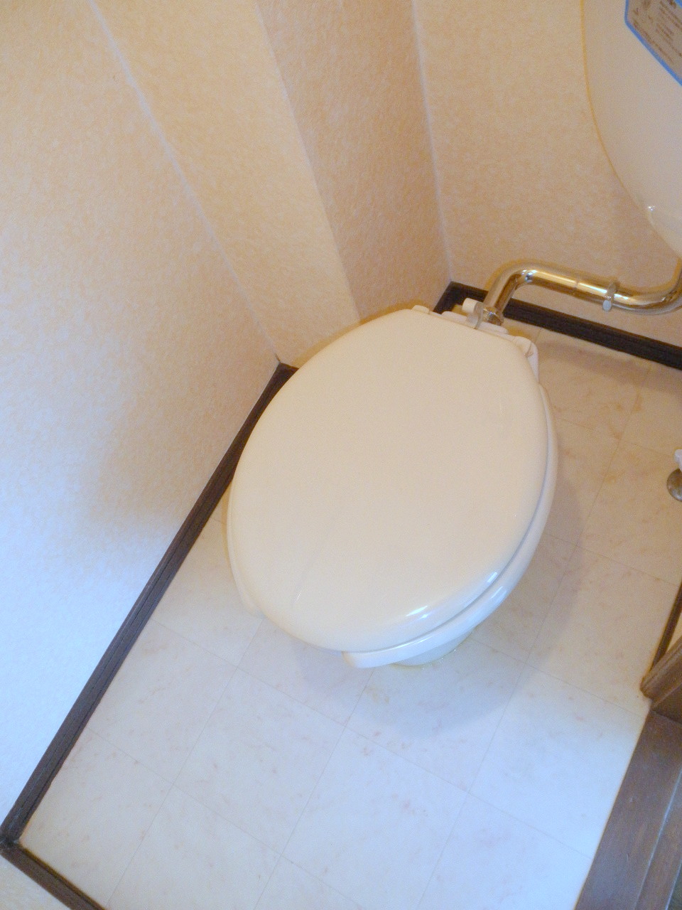 Toilet. It is beautifully cleaning being completed