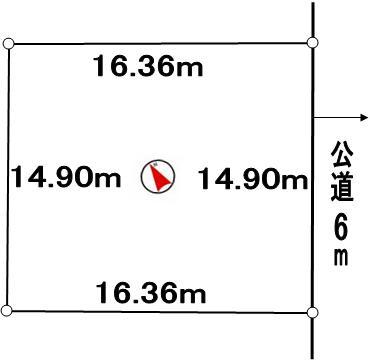 Compartment figure. Land price 8 million yen, Land area 243.96 sq m
