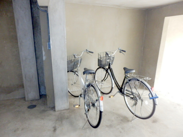 Other common areas. Indoor bicycle parking lot equipped