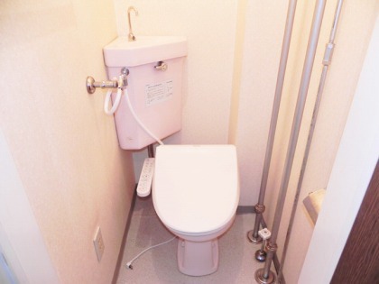 Toilet. Bidet was mounting