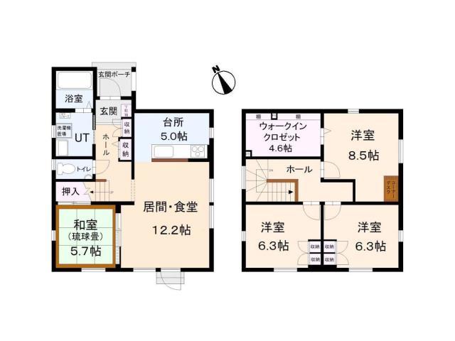 Floor plan. 27,800,000 yen, 4LDK, Land area 205.7 sq m , Building area 111.92 sq m Floor