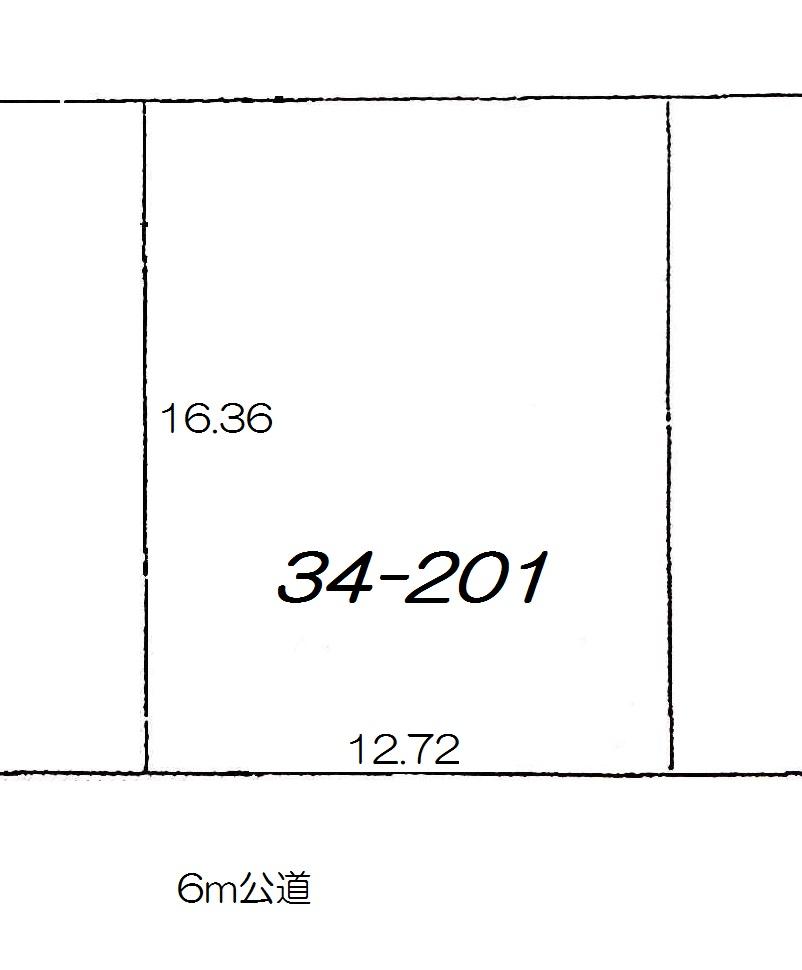 Compartment figure. Land price 3.5 million yen, Land area 208.26 sq m