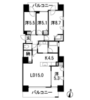 Floor: 4LDK + N (storeroom), the occupied area: 96.36 sq m, Price: 40,340,000 yen ~ 41,370,000 yen