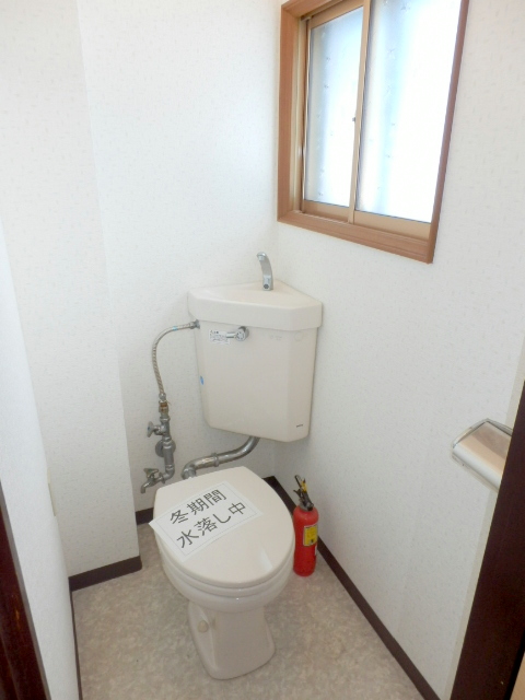 Toilet. It is beautifully cleaning being completed