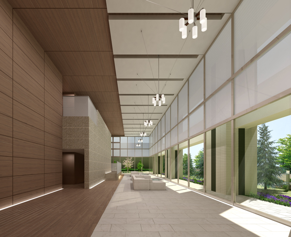 Entrance Hall is wide design of the two-layer blow. You can enjoy the look of the four seasons by planting spread to the continuous through the window ※ Entrance Hall Rendering CG (actual and in the ones that caused draw on the basis of the design book may be slightly different)