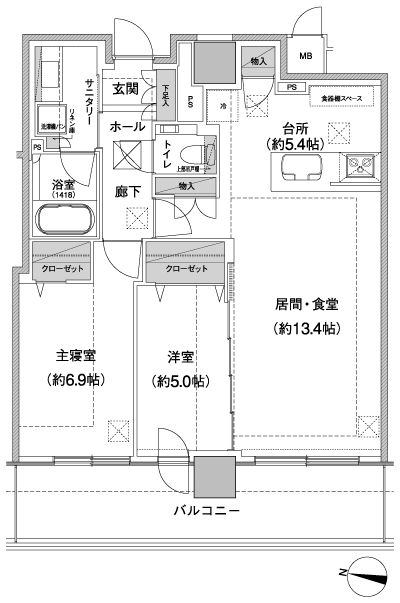 Floor: 2LDK, occupied area: 70.33 sq m, Price: 31,290,000 yen ・ 31,490,000 yen