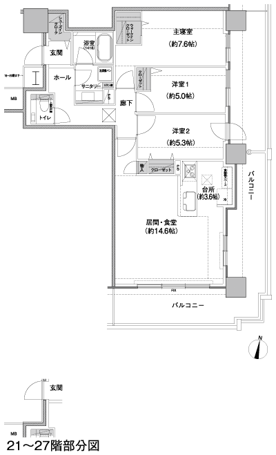 Floor: 3LDK, occupied area: 81.36 sq m, Price: 38,240,000 yen ~ 39,270,000 yen
