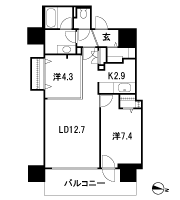 Floor: 2LDK, occupied area: 64.04 sq m, Price: 25,240,000 yen ・ 25,860,000 yen