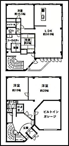 Floor plan. 32,800,000 yen, 4LDK, Land area 332.34 sq m , Building area 336.22 sq m