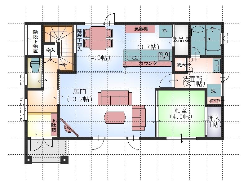 Rendering (introspection). First floor Floor Plan