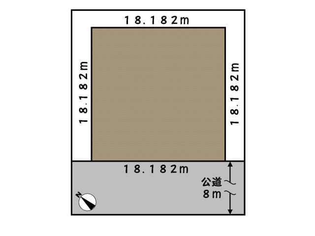 Compartment figure. Land price 5.7 million yen, Land area 330.58 sq m compartment view