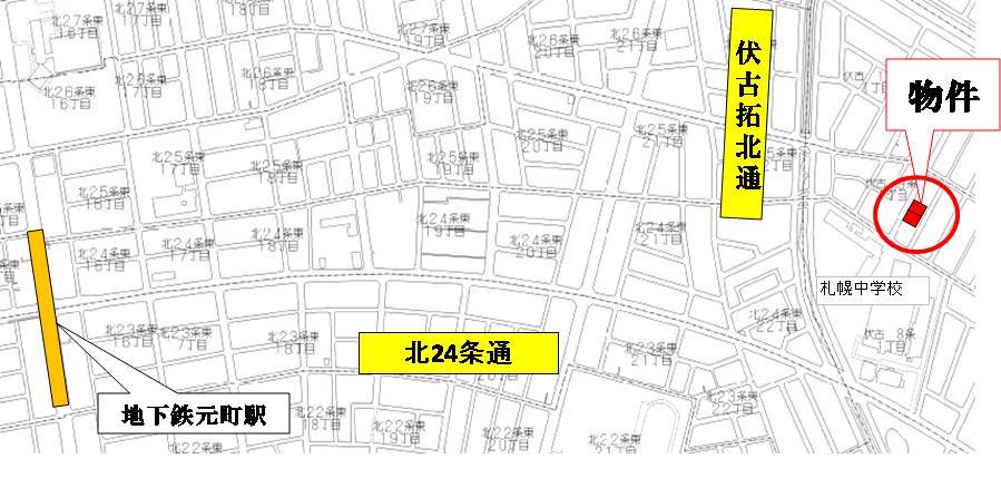 Local guide map. Local guide map Fushiko Article 9 1-chome 97.50 sq m  Southeast sunny!